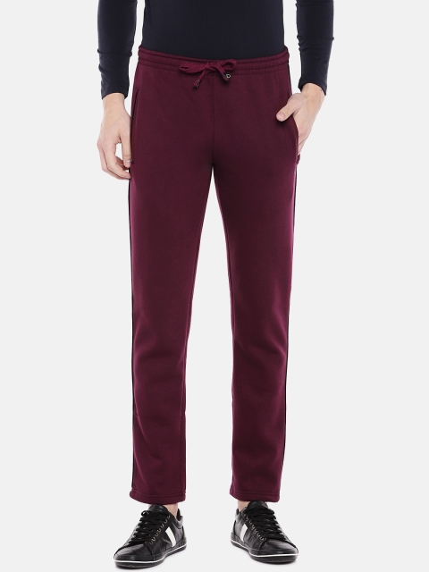 

Sweet Dreams Men Burgundy Solid Slim Fit Track Pants