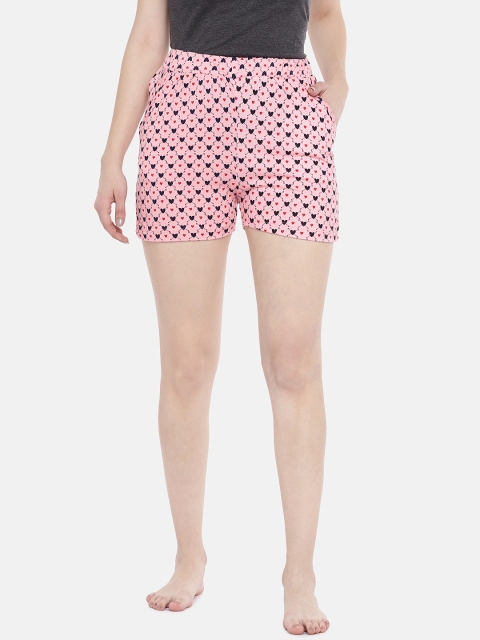 

Sweet Dreams Women Pink Printed Lounge Shorts