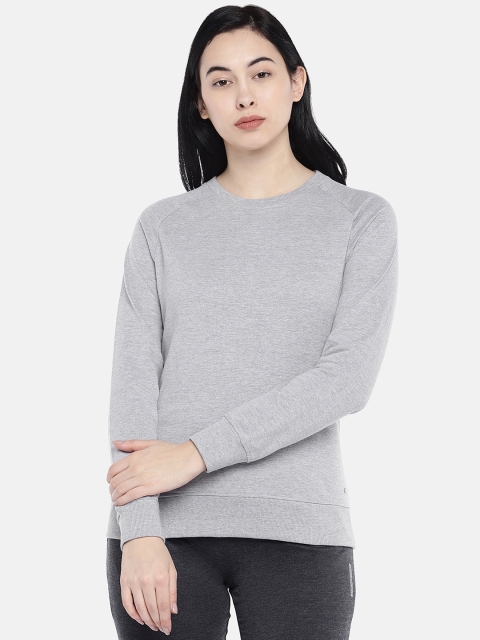 

Sweet Dreams Women Grey Melange Solid Sweatshirt