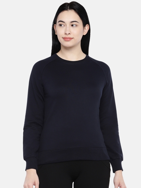 

Sweet Dreams Women Navy Blue Solid Lounge Sweatshirt