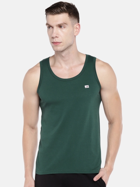 

Sweet Dreams Men Green Solid Lounge T-shirt