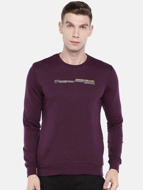 

Sweet Dreams Men Purple Solid Round Neck T-shirt