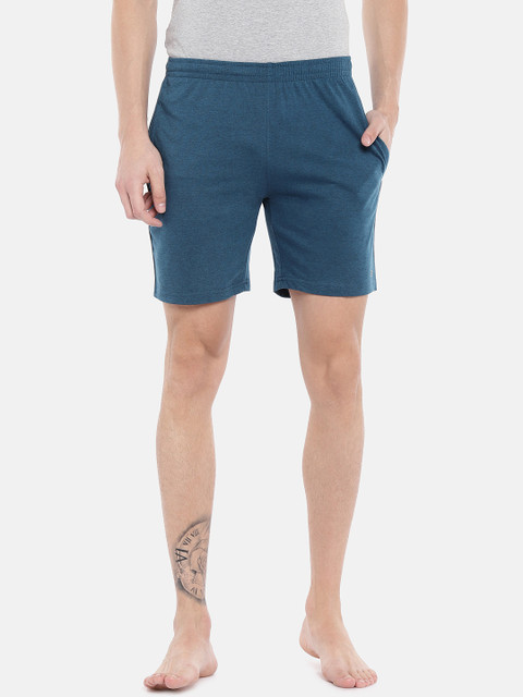 

Sweet Dreams Men Teal Solid Lounge Shorts