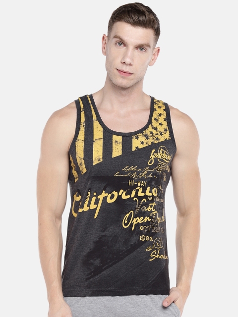 

Sweet Dreams Men Charcoal Grey Printed Lounge T-shirt