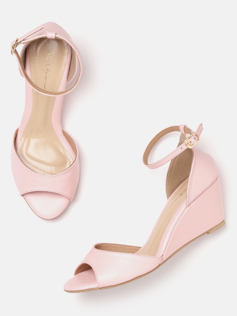

Mast & Harbour Women Pink Solid Wedges