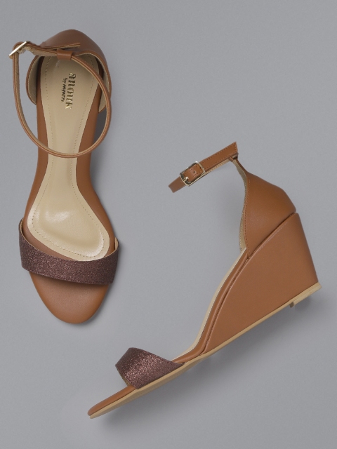 

Anouk Women Brown Solid Heels