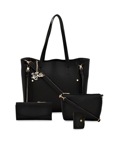 

LaFille Women Black Solid Shoulder Bag
