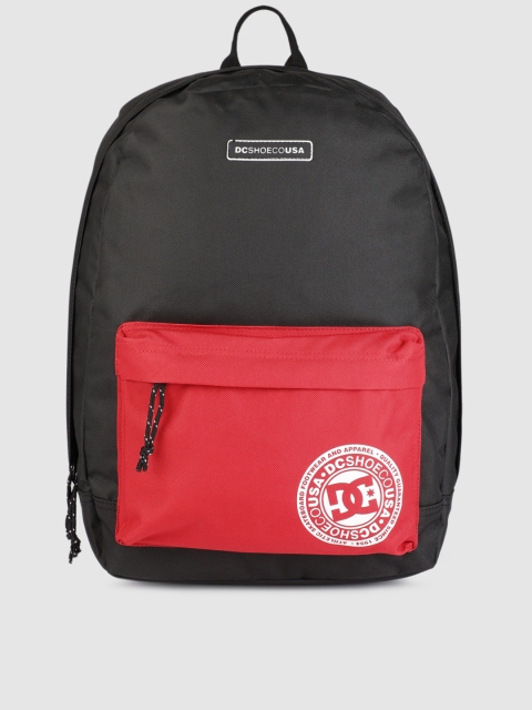 

DC Men Red & Black Brand Logo Backpack