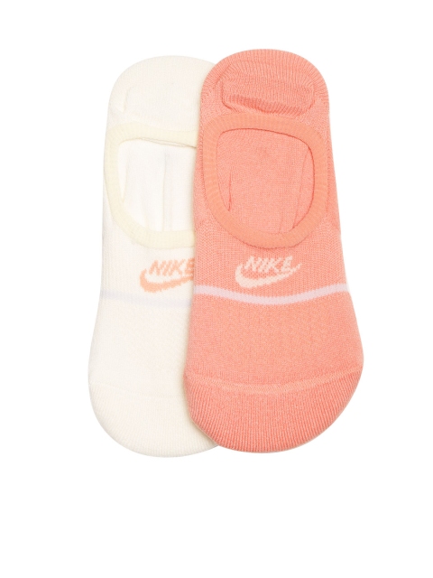 

Nike Unisex Pack of 2 SNKR SOX Essential No-Show Shoe Liners, Cream