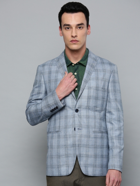 

Louis Philippe Sport Men Blue Checked Smart Casual Blazer