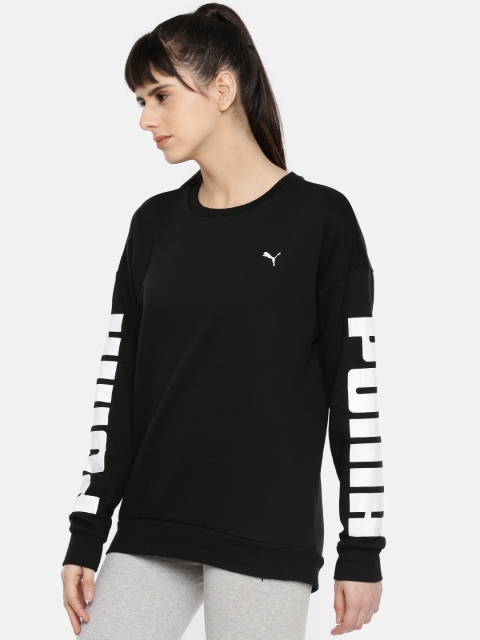 

Puma Women Black Solid Sweatshirt