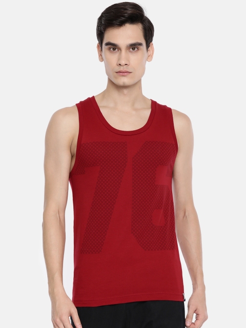

Jockey Men Red Printed Innerwear Vest 9928-0105