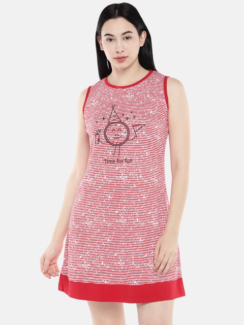 

Sweet Dreams Red Striped Nightdress