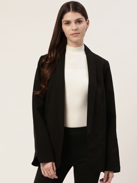 

DOROTHY PERKINS Women Black Solid Open-Front Formal Blazer