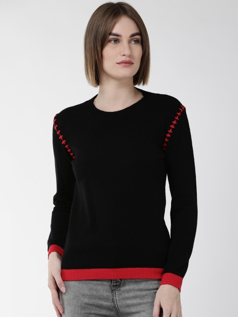 

Fort Collins Women Black Solid Acrylic Sweater