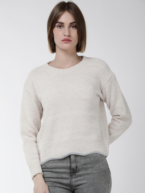 

Fort Collins Women Off-White Solid Sweater