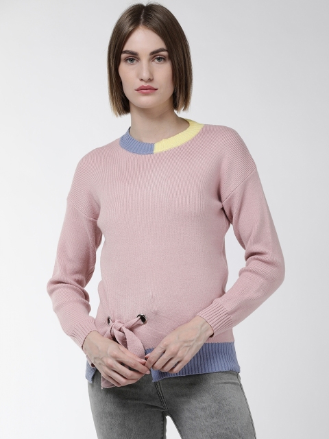 

Fort Collins Women Pink Solid Acrylic Sweater