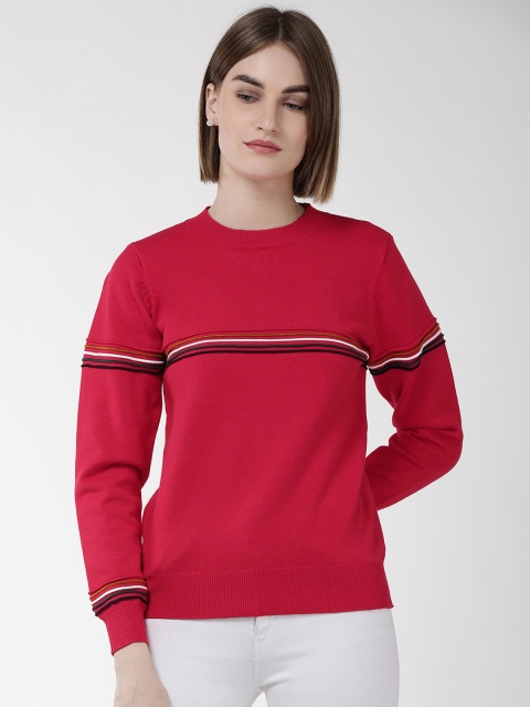 

Fort Collins Women Red Solid Acrylic Sweater