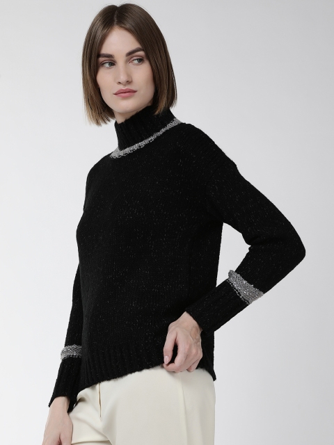 

Fort Collins Women Black Solid Sweater