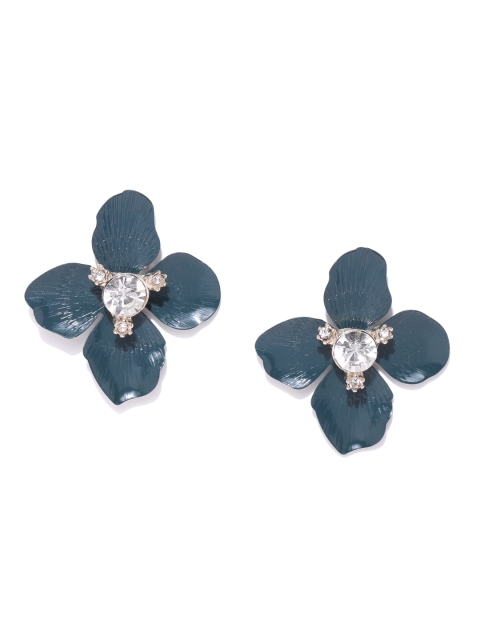 

Forever New Teal Green Floral Drop Earrings