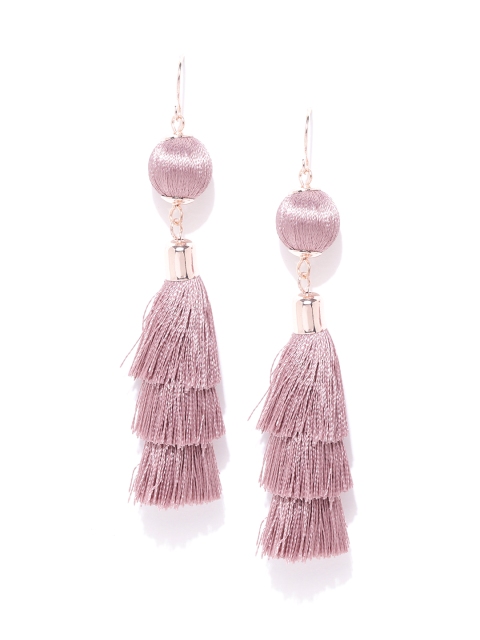 

Forever New Lavender Contemporary Tasselled Drop Earrings