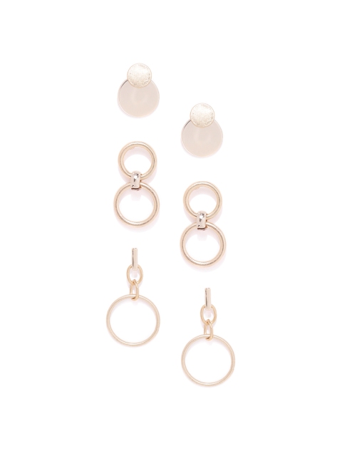 

Forever New Set of 3 Gold-Toned Drop Earrings