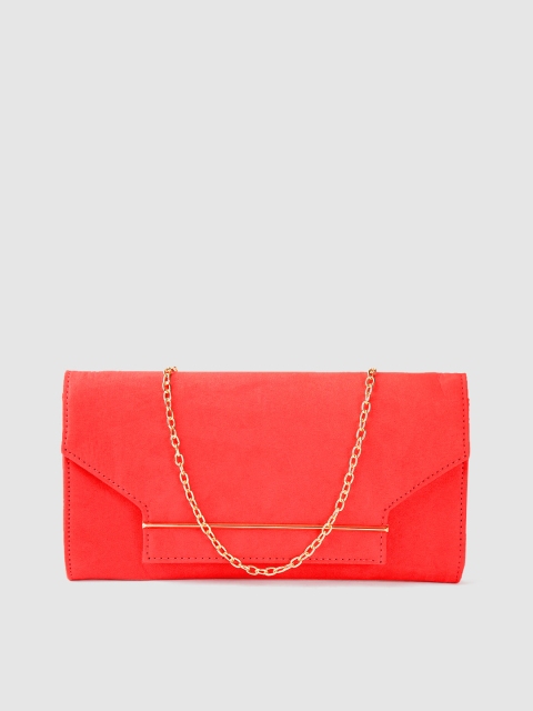 

DOROTHY PERKINS Coral Red Solid Purse