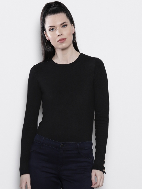 

DOROTHY PERKINS Women Black Solid Sweater