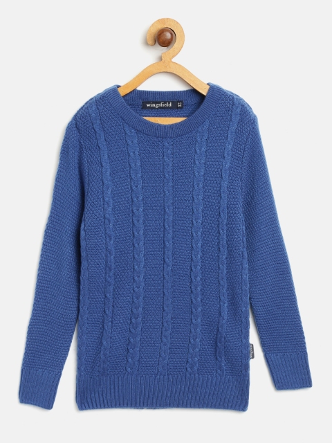 

Wingsfield Boys Blue Cable Knitted Pullover