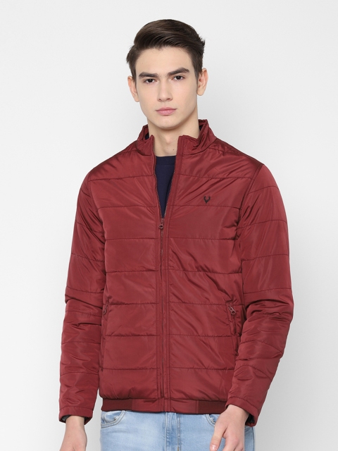 

Allen Solly Men Maroon Solid Tailored Jacket