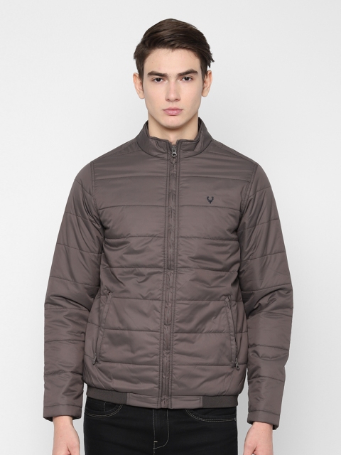 

Allen Solly Men Taupe Solid Tailored Jacket