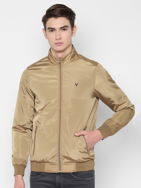 

Allen Solly Men Khaki Solid Bomber Jacket