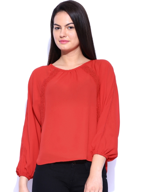 

Tokyo Talkies Red Boxy Top