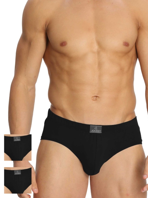 

Jockey Men Pack of 3 Black Briefs 8035-0305