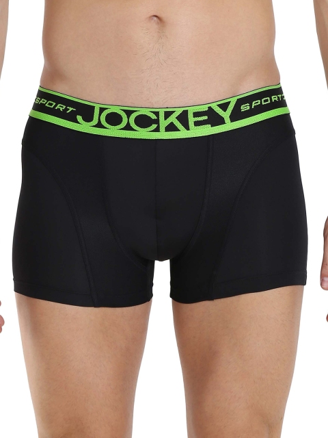 

Jockey Men Black Solid Performance Stretch Trunk SP56-0103