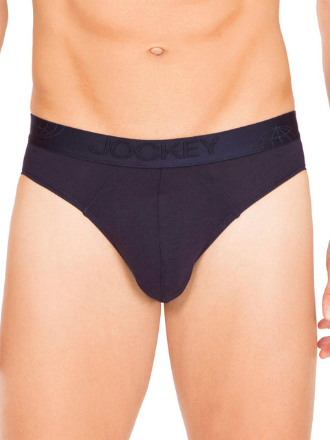 

Jockey Men Navy Blue Solid Brief IC24-0105
