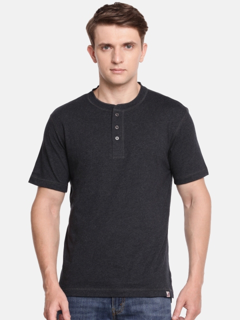 

Jockey Men Black Printed Henley Neck T-shirt