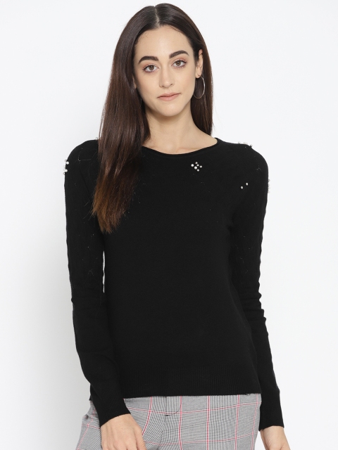 

Fort Collins Women Black Solid Sweater