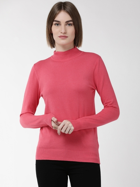 

Fort Collins Women Pink Solid Sweater