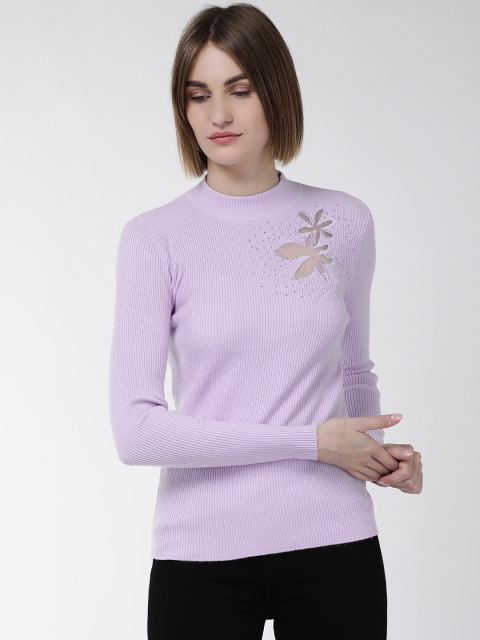 

Fort Collins Women Lavender Ribbed Sweater