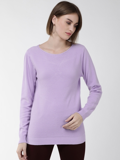 

Fort Collins Women Lavender Ribbed Sweater
