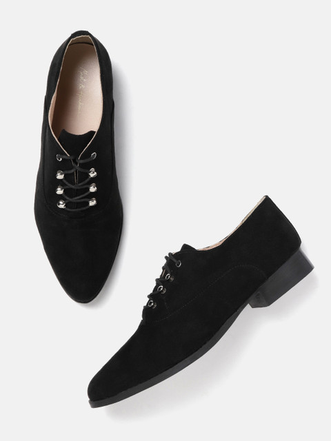 

Mast & Harbour Women Black Oxfords