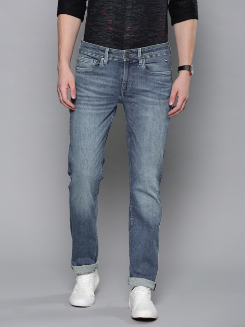 

Louis Philippe Jeans Men Blue MATT Slim Fit Low-Rise Clean Look Stretchable Jeans