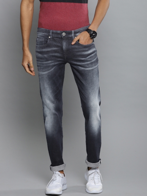 

Louis Philippe Jeans Men Blue Matt Slim Fit Low-Rise Clean Look Stretchable Jeans