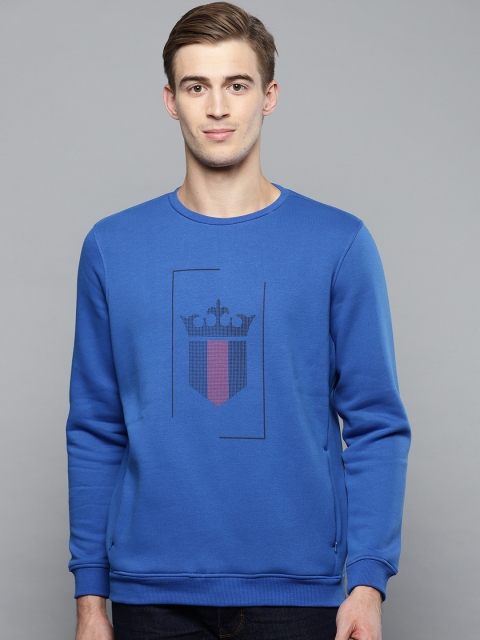 

Louis Philippe Sport Men Blue Printed Sweatshirt