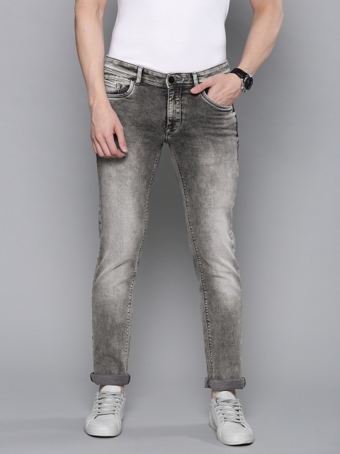 

Louis Philippe Jeans Men Grey MATT Slim Fit Low-Rise Clean Look Stretchable Jeans