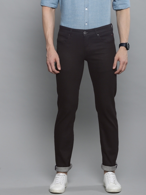 

Louis Philippe Jeans Men Black Matt Slim Fit Low-Rise Clean Look Stretchable Jeans