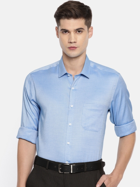 

Louis Philippe Men Blue Slim Fit Solid Formal Shirt