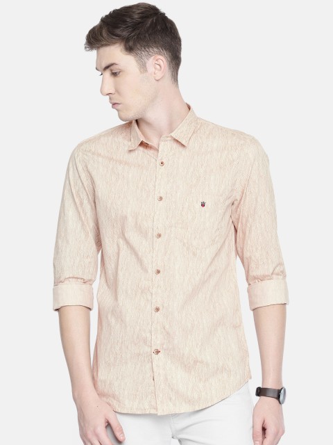 

Louis Philippe Sport Men Beige Super Slim Fit Printed Casual Shirt