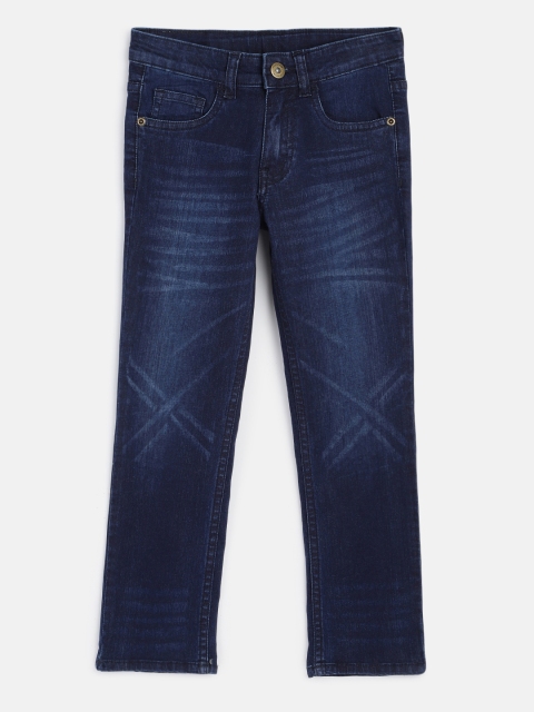 

YK Boys Blue Regular Fit Mid-Rise Clean Look Jeans